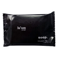 Jab&oacute;n rectangular cortado flow pack 35 g, Lu\'um box