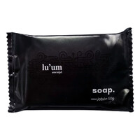 Jab&oacute;n rectangular cortado flow pack 50 g, Lu\'um box